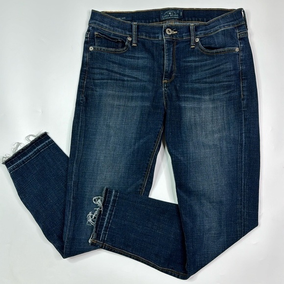 Lucky Brand Raw Hem Brooke Capri Jeans Size 6/28 - Picture 1 of 13